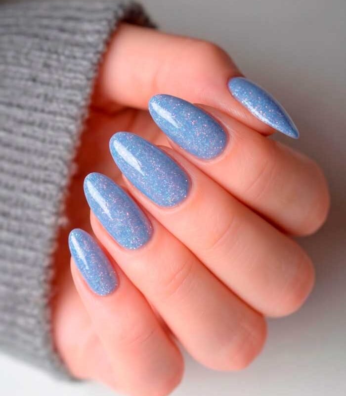 Azul Celeste Glitter